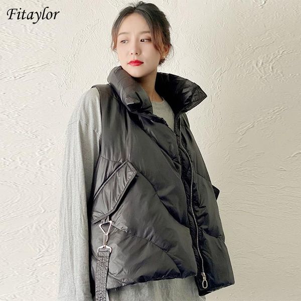 women's down & parkas fitaylor winter stand collar feather short vest jacket woman warm puffer sleeveless outwear female 90% white duck, Black
women's down & parkas fitaylor winter stand collar feather short vest jacket woman warm puffer sleeveless outwear female 90% white duck, Black
