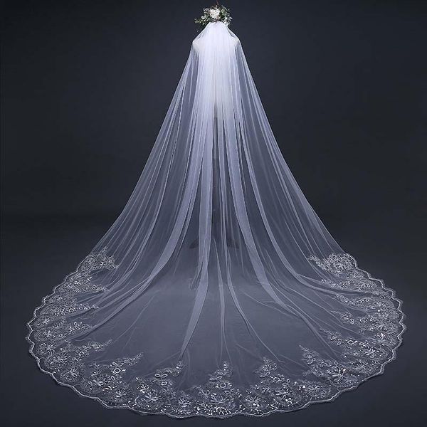bridal veils elegant simple 3*3 meters floral bride headband white ivory hair veil band with comb wedding accessories jl, Black
bridal veils elegant simple 3*3 meters floral bride headband white ivory hair veil band with comb wedding accessories jl, Black