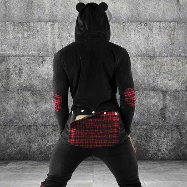 New Arrival Men Long-sleeve with Hood Button Long-pants Openable Pocket Pajamas Playsuit S-3xl Atvj, Gray
New Arrival Men Long-sleeve with Hood Button Long-pants Openable Pocket Pajamas Playsuit S-3xl Atvj, Gray