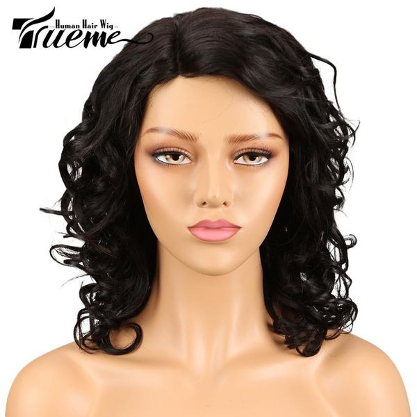 lace wigs trueme 14 inch short wig i part brazilian loose curly front for women remy fashion, Black;brown
lace wigs trueme 14 inch short wig i part brazilian loose curly front for women remy fashion, Black;brown