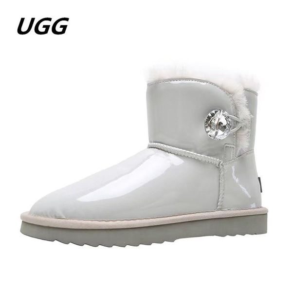 boots fashion women snow warm wool winter genuine sheepskin leather 100% natural fur ankle non-slip shoes, Black
boots fashion women snow warm wool winter genuine sheepskin leather 100% natural fur ankle non-slip shoes, Black