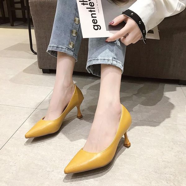 dress shoes pointed toe high heels women pu leather thin heel pumps fashion office stiletto black yellow beige 2021
dress shoes pointed toe high heels women pu leather thin heel pumps fashion office stiletto black yellow beige 2021