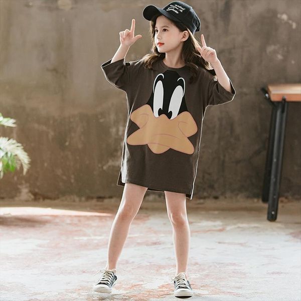 girls t shirt dress cartoon duck cotton childrens blouse summer long loose tees fahion casual girl shirts 6 8, Blue
girls t shirt dress cartoon duck cotton childrens blouse summer long loose tees fahion casual girl shirts 6 8, Blue
