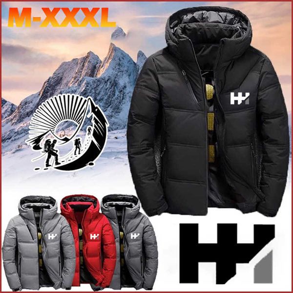 men's hooded wind jacket, thick, warm, casual, white duck down, large, 2021 winter new series, m-3xl, Black 
men's hooded wind jacket, thick, warm, casual, white duck down, large, 2021 winter new series, m-3xl, Black