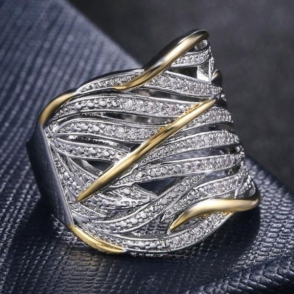 wedding rings caoshi luxury two tone engagement for women unique shape micro paved brilliant cubic zirconia fashion party jewelry gift, Slivery;golden
wedding rings caoshi luxury two tone engagement for women unique shape micro paved brilliant cubic zirconia fashion party jewelry gift, Slivery;golden