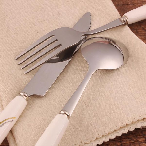 l flatware set ceramic handle stainless steel knife fork coutellerie de luxe cutlery fourchettes party tableware 50n0034
l flatware set ceramic handle stainless steel knife fork coutellerie de luxe cutlery fourchettes party tableware 50n0034
