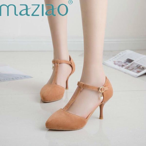 dress shoes flock t-strap summer pointed toe elegant thin high heels office womens big size 34-47 women pumps maziao, Black
dress shoes flock t-strap summer pointed toe elegant thin high heels office womens big size 34-47 women pumps maziao, Black