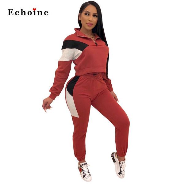 two piece dress fashion color block patchwork set women sportswear suits casual hooded turtleneck long pants run joggers outfits, White
two piece dress fashion color block patchwork set women sportswear suits casual hooded turtleneck long pants run joggers outfits, White
