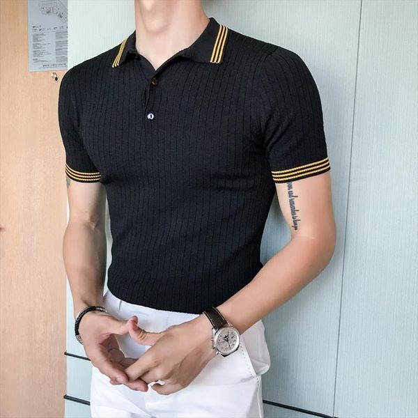 knitting slim fit homme mens polos casual business basic shirt short sleeve brand fashion men, White;black
knitting slim fit homme mens polos casual business basic shirt short sleeve brand fashion men, White;black