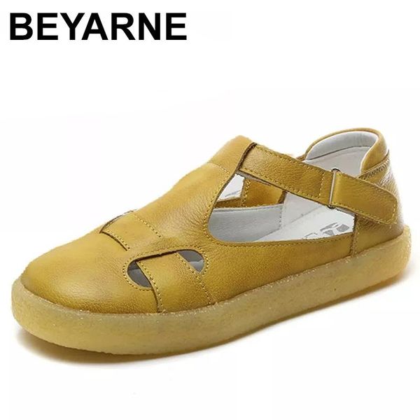 sandals beyarne genuine leather shoes woman hollow out female casual flat with ladies shoe sandalias de mujer verano, Black
sandals beyarne genuine leather shoes woman hollow out female casual flat with ladies shoe sandalias de mujer verano, Black