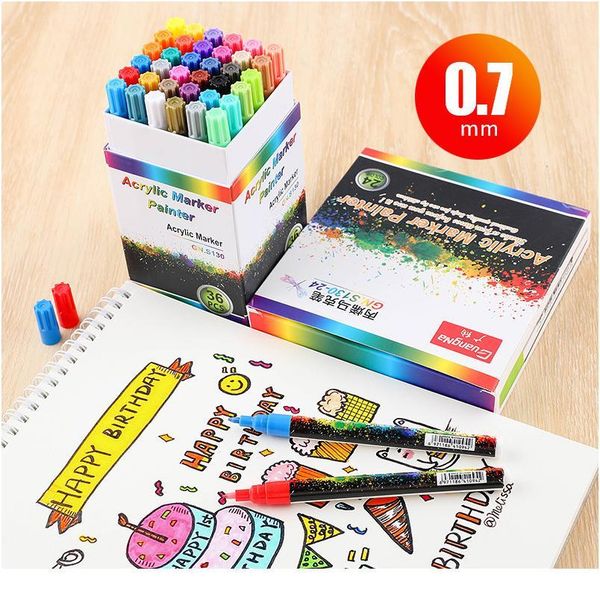 acrylic paint pen water-based graffiti pen 6/12/18/24/36 color painting ceramic p album black card pen color h qylqzj
acrylic paint pen water-based graffiti pen 6/12/18/24/36 color painting ceramic p album black card pen color h qylqzj