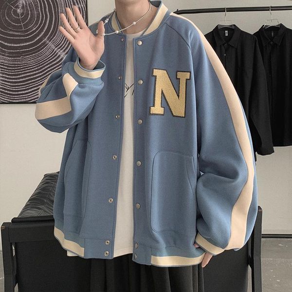 men's jackets baseball jacket man dodgers casual hoodie solid color motorcycle men oversize instagram retro clashing biker coats, Black;brown
men's jackets baseball jacket man dodgers casual hoodie solid color motorcycle men oversize instagram retro clashing biker coats, Black;brown