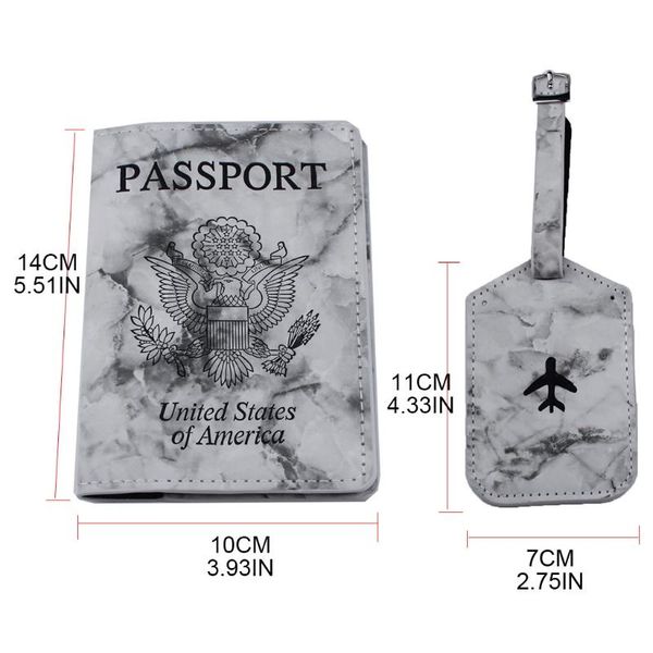 card holders 1set pu leather passport holder cover wallet couple honeymoon travel accessories x5xa, Brown;gray
card holders 1set pu leather passport holder cover wallet couple honeymoon travel accessories x5xa, Brown;gray