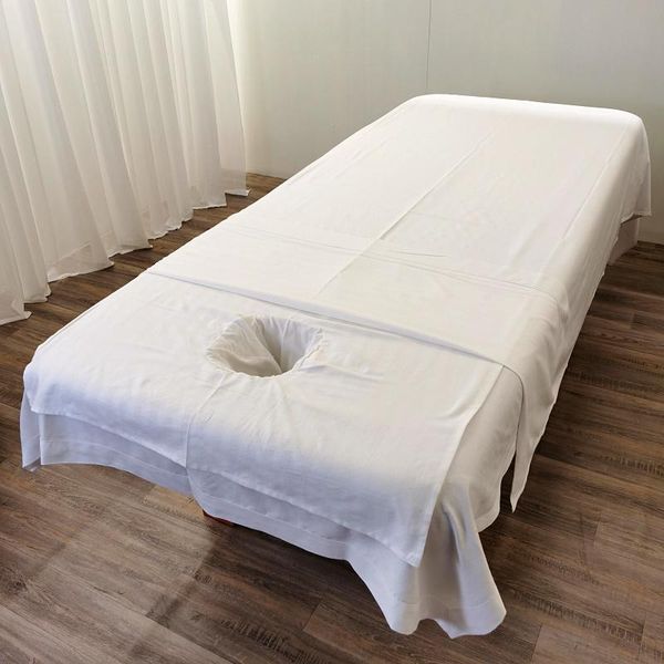 sheets & sets style beauty bed sheet 100% polyester fiber massage care soft spa table perforated