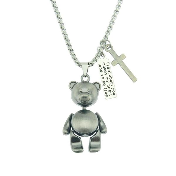 pendant necklaces necklace hiphop hip hop men and women cute cartoon robot stereo bear limbs, Silver
pendant necklaces necklace hiphop hip hop men and women cute cartoon robot stereo bear limbs, Silver