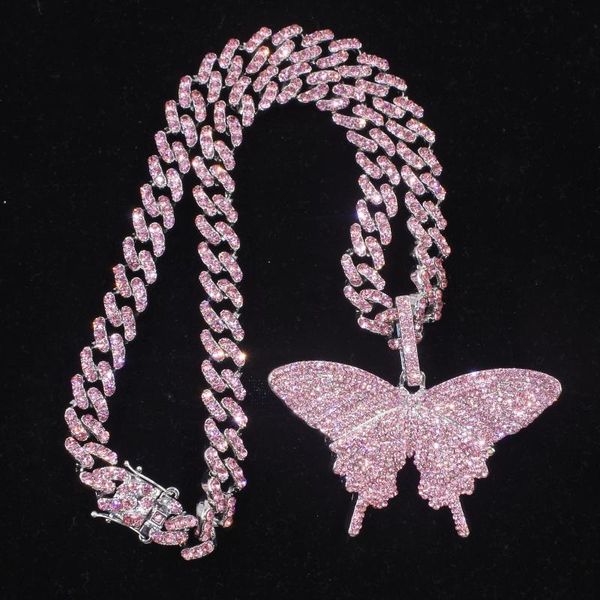 chains pink luxury sparkle full crystal butterfly cuba choker necklace for women bling multicolor rhinestone chunky punk hiphop jewelry, Silver
chains pink luxury sparkle full crystal butterfly cuba choker necklace for women bling multicolor rhinestone chunky punk hiphop jewelry, Silver