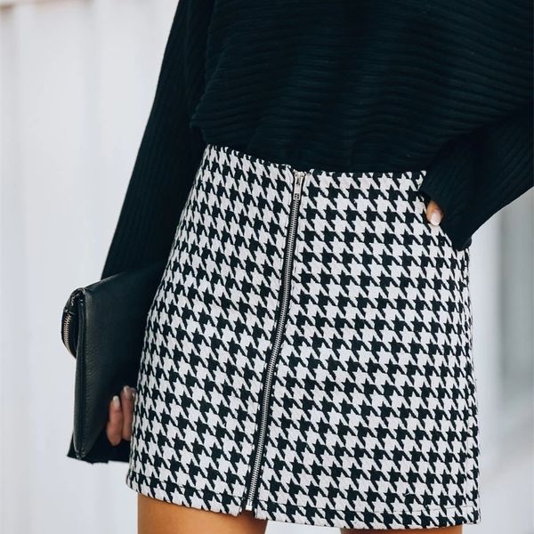 women cotton short skirt check skirt plaids short skirt good quality lady clothes classic elegant design net women styl 210315, Black
women cotton short skirt check skirt plaids short skirt good quality lady clothes classic elegant design net women styl 210315, Black