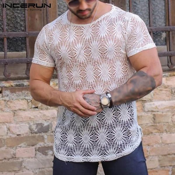 men's t-shirts summer men t shirt mesh see through streetwear o neck short sleeve tee 2021 party nightclub camisetas s-5xl incerun, White;black
men's t-shirts summer men t shirt mesh see through streetwear o neck short sleeve tee 2021 party nightclub camisetas s-5xl incerun, White;black