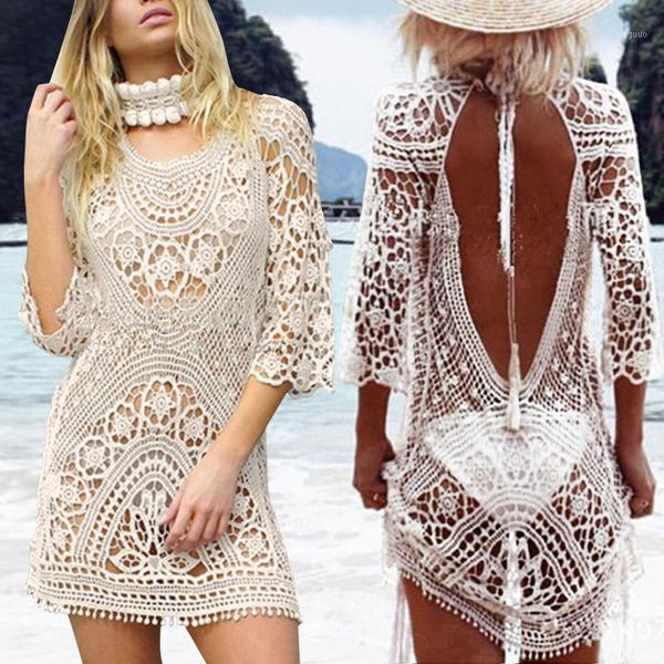 cover up bikini women swimsuit cover-up beach bathing suit wear knitting swimwear mesh dress frock #t4 women's, White;black
cover up bikini women swimsuit cover-up beach bathing suit wear knitting swimwear mesh dress frock #t4 women's, White;black