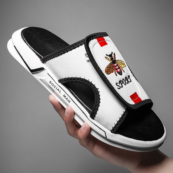 slippers chinelos de couro para homens, slizantes confortáveis praia, sapatos masculinos luxo preto e branco zz9c, Black
slippers chinelos de couro para homens, slizantes confortáveis praia, sapatos masculinos luxo preto e branco zz9c, Black