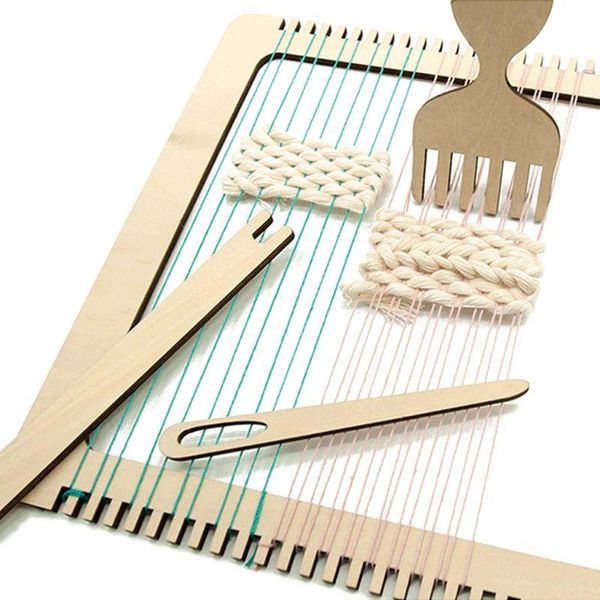 wooden weaving loom knitting tool comb shuttle needle set diy tapestry sweater handmade tool for beginners, Black
wooden weaving loom knitting tool comb shuttle needle set diy tapestry sweater handmade tool for beginners, Black