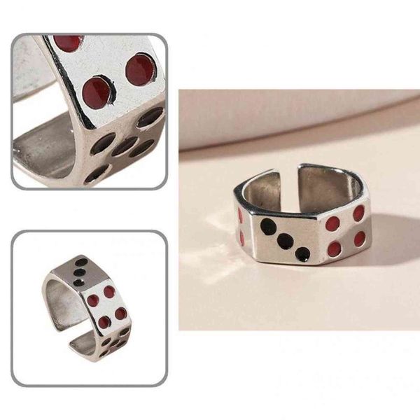 sturdy chic creative dice game ring retro opening ring adjustable classic gift g1125, Slivery;golden
sturdy chic creative dice game ring retro opening ring adjustable classic gift g1125, Slivery;golden