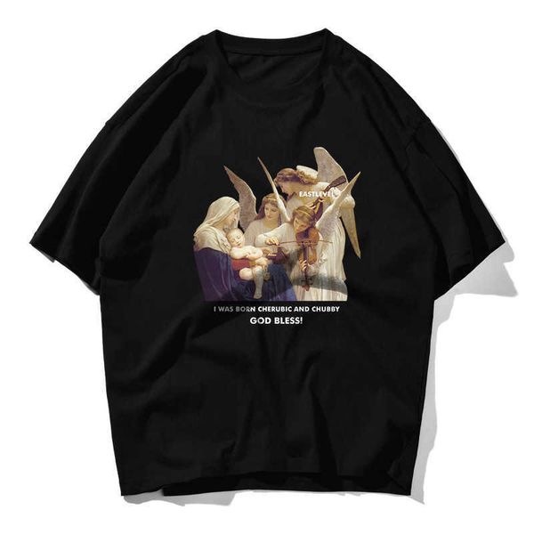 angel oil painting t shirt streetwear men women hip hop tshirt vintage t-shirt short sleeve cotton casual fashion tees 210603, White;black
angel oil painting t shirt streetwear men women hip hop tshirt vintage t-shirt short sleeve cotton casual fashion tees 210603, White;black