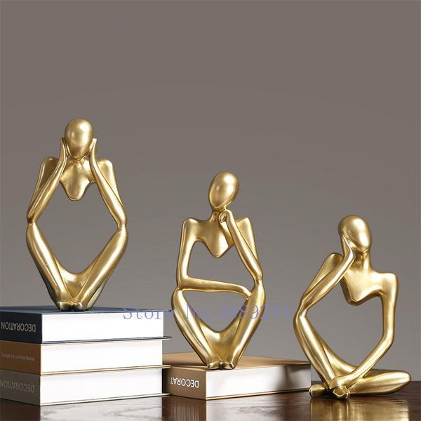 decorative objects & figurines creative nordic resin gold abstract character sculpture crafts ornaments modern home decoration miniature chr
decorative objects & figurines creative nordic resin gold abstract character sculpture crafts ornaments modern home decoration miniature chr