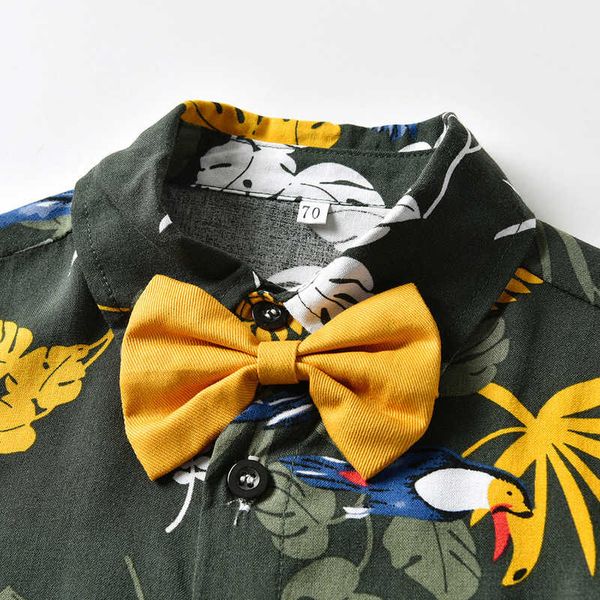 beach hawaiian children's summer floral shirt short sleeve shorts casual two piece set, Blue
beach hawaiian children's summer floral shirt short sleeve shorts casual two piece set, Blue