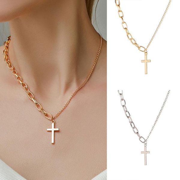 chains clavicle chain simplicity accessories pendant cross necklace individuality for women jewelry neck-chains, Silver
chains clavicle chain simplicity accessories pendant cross necklace individuality for women jewelry neck-chains, Silver