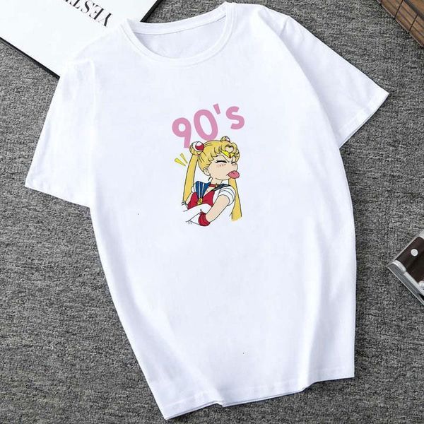 showty 2021 sailor moon women clothes japanese girl harajuku ullzang comfortable t-shirt 90s cute printed tshirt korean style, White
showty 2021 sailor moon women clothes japanese girl harajuku ullzang comfortable t-shirt 90s cute printed tshirt korean style, White