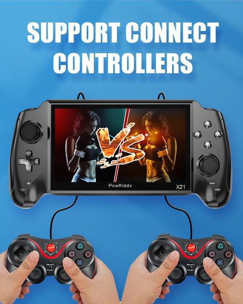 portable game players powkiddy x21 retro handheld bulit-in 3000 7.0 inch hd screen music/video player children's gift
portable game players powkiddy x21 retro handheld bulit-in 3000 7.0 inch hd screen music/video player children's gift