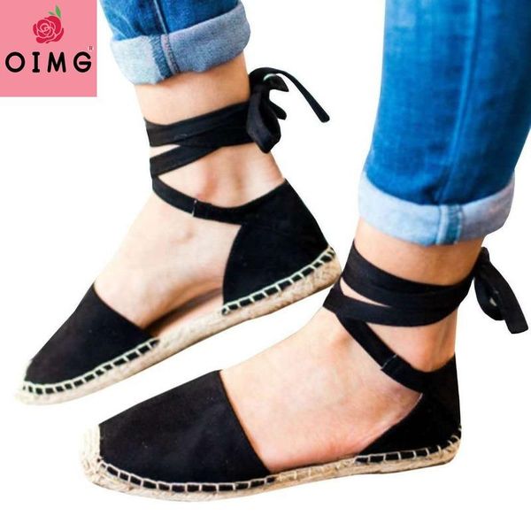 sandals oimg spring woman leisure loafer shoes canvas espadrille women flats ankle strap lace up bottom fisherman round toe, Black
sandals oimg spring woman leisure loafer shoes canvas espadrille women flats ankle strap lace up bottom fisherman round toe, Black