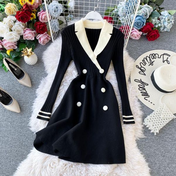 casual dresses spring autumn dress women clothes 2021 vintage elegant women's black sweater ropa mujer vestidos zt5237, Black;gray
casual dresses spring autumn dress women clothes 2021 vintage elegant women's black sweater ropa mujer vestidos zt5237, Black;gray
