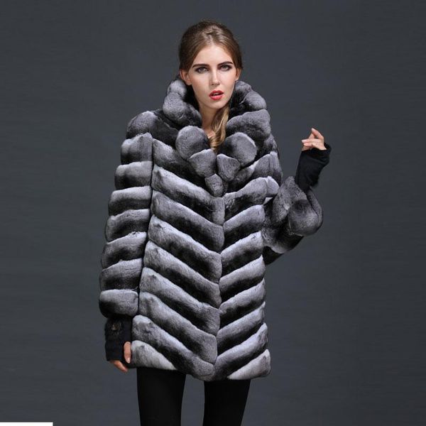 women's fur & faux natural chinchilla thickness lined casual winter parka women luxury furs wear, Black
women's fur & faux natural chinchilla thickness lined casual winter parka women luxury furs wear, Black