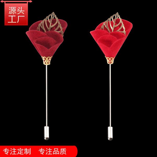 luxury designers mei-013 classic golden leaf rose men's suit jewelry handmade woolen fabric temperament brooch xmas gifts, Gray
luxury designers mei-013 classic golden leaf rose men's suit jewelry handmade woolen fabric temperament brooch xmas gifts, Gray