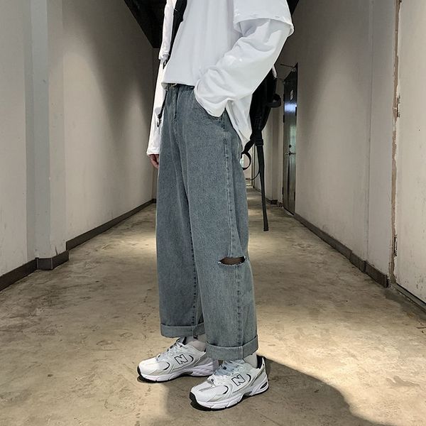 2021 new wide-leg men's fashion casual retro straight jeans men streetwear hip-hop ripped denim trousers mens 2xq9, Blue
2021 new wide-leg men's fashion casual retro straight jeans men streetwear hip-hop ripped denim trousers mens 2xq9, Blue
