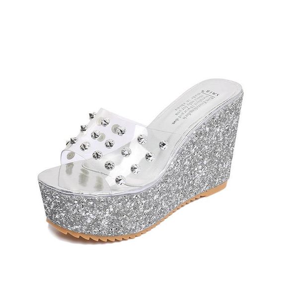 slippers spring and summer ladies style rhinestone women's sandals round toe wedges fashion shoes, Black
slippers spring and summer ladies style rhinestone women's sandals round toe wedges fashion shoes, Black