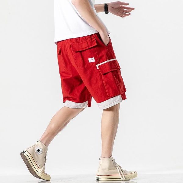 men's shorts men casual summer loose patchwork cargo for elastic waist knee length streetwear plus size sweat, White;black
men's shorts men casual summer loose patchwork cargo for elastic waist knee length streetwear plus size sweat, White;black