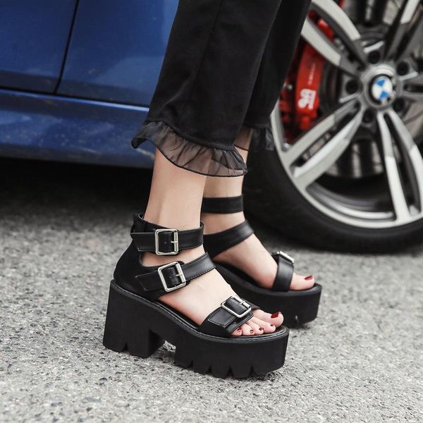 sandals 2021 summer college style muffin bottom casual thick soled high heels size, Black
sandals 2021 summer college style muffin bottom casual thick soled high heels size, Black