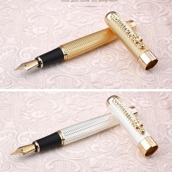 fountain pens fashion desing brand jinhao 1200 full metal ink pen office executive business men writing buy 2 send gift