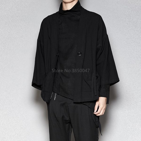 2021 new autumn japanese style cardigan men harajuku vintage casual streetwear solid color loose coat jacket plus size samurai costumes luba, White;black
2021 new autumn japanese style cardigan men harajuku vintage casual streetwear solid color loose coat jacket plus size samurai costumes luba, White;black