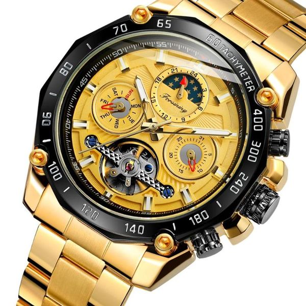 wristwatches forsining luxury men watch automatic moon phase water resistant brand skeleton clocks mechanical gift, Slivery;brown
wristwatches forsining luxury men watch automatic moon phase water resistant brand skeleton clocks mechanical gift, Slivery;brown