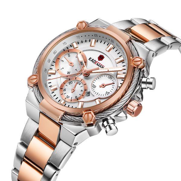 watch kademan 836 temperament women's calendar fake three needle steel band waterproof, Slivery;brown
watch kademan 836 temperament women's calendar fake three needle steel band waterproof, Slivery;brown