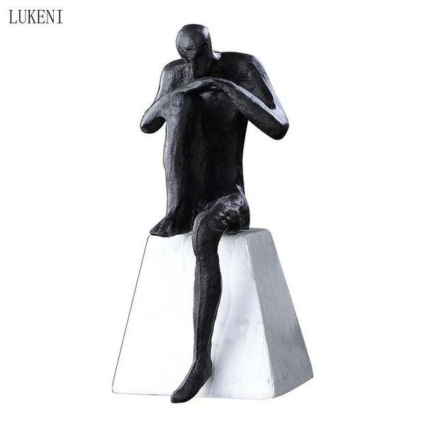 resin thinker character statue abstract figurine antique home decor sculpture decoration craft furniture living room ornament
resin thinker character statue abstract figurine antique home decor sculpture decoration craft furniture living room ornament