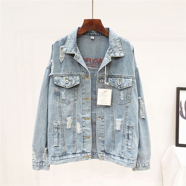 frayed for women outwear harajuku cartoon pattern holes loose fit wash jeans coat female fashion short denim jacket 4oyd, Black;brown
frayed for women outwear harajuku cartoon pattern holes loose fit wash jeans coat female fashion short denim jacket 4oyd, Black;brown
