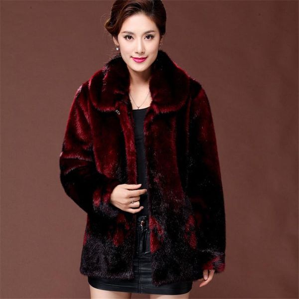 women's fur & faux imported mink coat medium and long middle-aged elderly mother's clothes, Black
women's fur & faux imported mink coat medium and long middle-aged elderly mother's clothes, Black