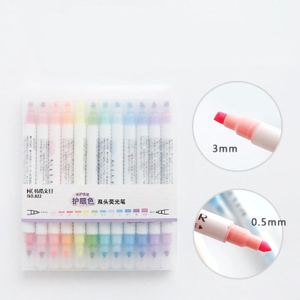 highlighters art marker pens 12 pcs students use 12-color double-head highlighter pen account diary decoration pastel color note, Black;red
highlighters art marker pens 12 pcs students use 12-color double-head highlighter pen account diary decoration pastel color note, Black;red