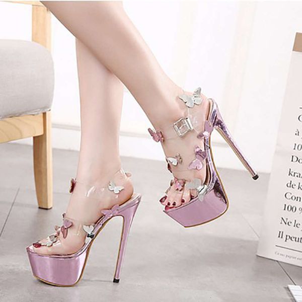 women's sho t-shaped buckle butterfly dew toe sandals versatile thin heel super high heels, Black
women's sho t-shaped buckle butterfly dew toe sandals versatile thin heel super high heels, Black