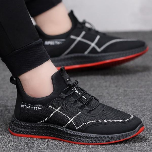 dress shoes men's spring and summer wild casual sports breathable running soft bottom tide, Black
dress shoes men's spring and summer wild casual sports breathable running soft bottom tide, Black